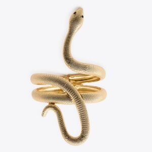 NEW. Zara Metal Snake Cuff Bracelet. NEW IN PACKAGE